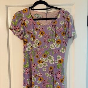 Vintage 1960s Patty O’Neil Jr. Petites Floral Dress – Lavender Mod Print